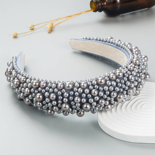 COLORED BEADS DECKED HEAD HOOP HEADBAND_CWAHA0116