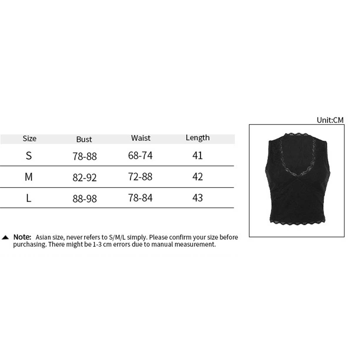 Lace lace V-neck slimming midriff tank top