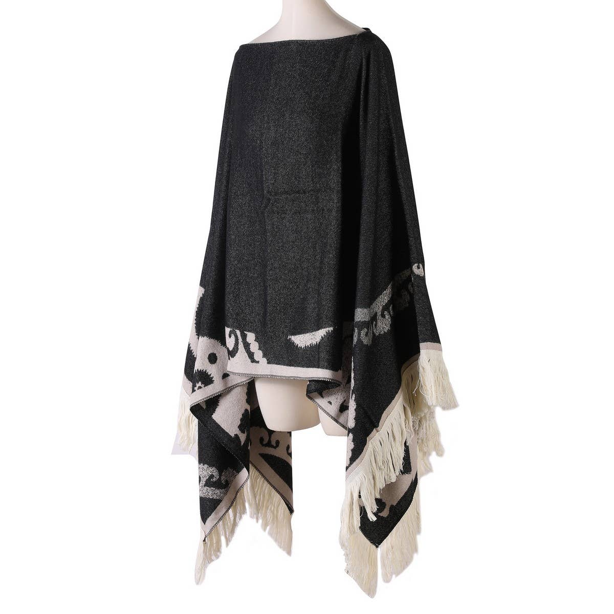 SHAWL WEAR SCARF LEISURE TRAVEL PULLOVER CLOAK