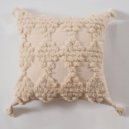 MULTI FLEECE PATTERNED COZY PILLOW COVER