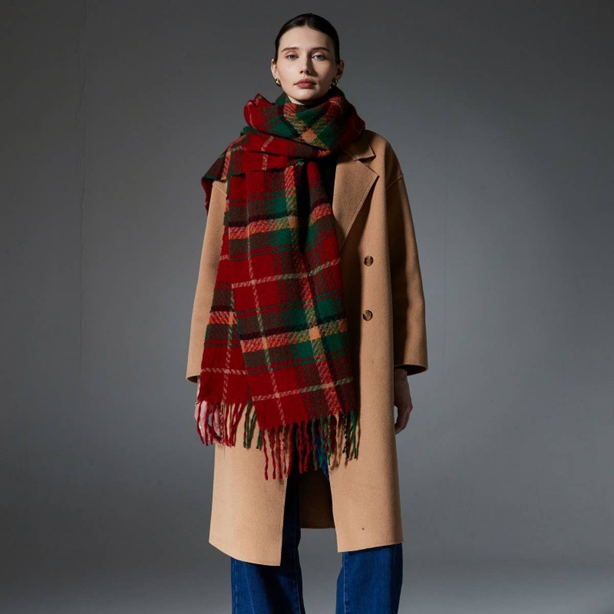Christmas Plaid Scarf ? Red Green Winter Wrap