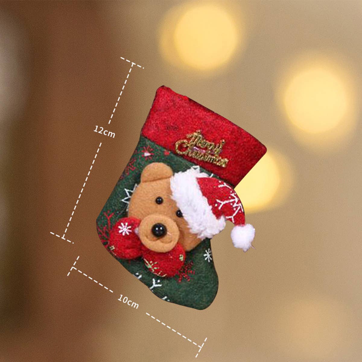CWMM9344_CHRISTMAS SOCKS CHRISTMAS TREE PENDANT GIFT BAG