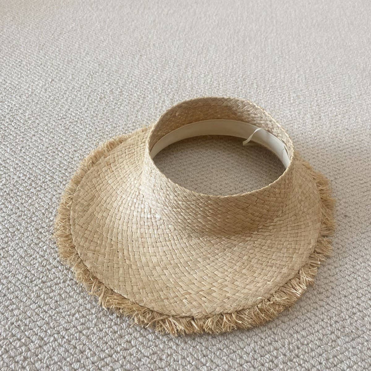 Natural straw hat Eco-friendly fashion straw hat_CWAH3499