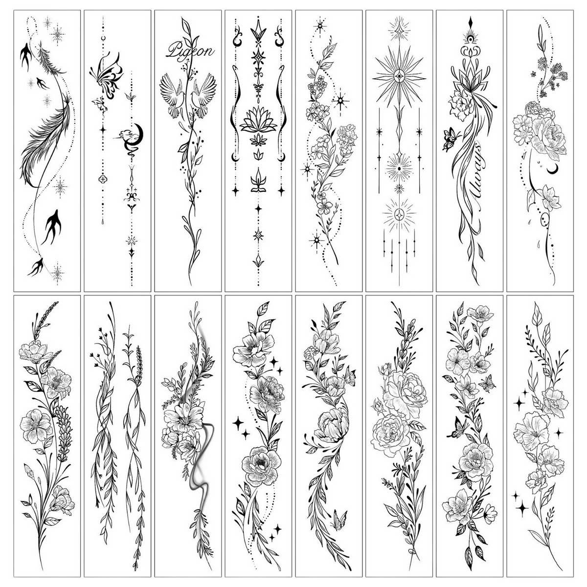 Sexy Floral Sleeve Tattoos ? Bikini & Chest Art