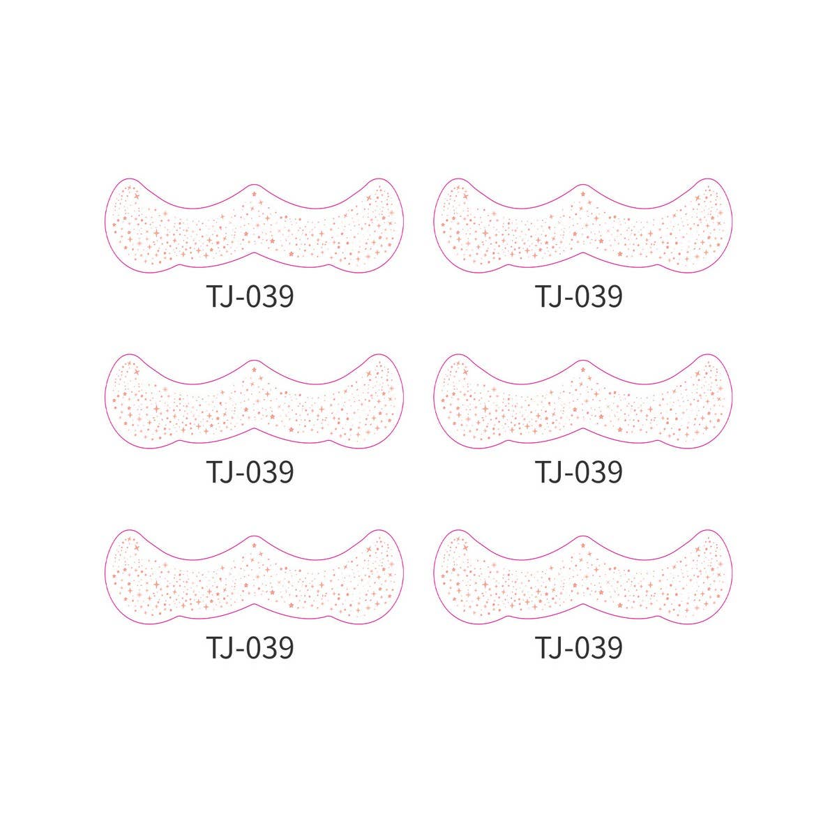 Metallic Freckle Face Tattoo Stickers Gold Silver