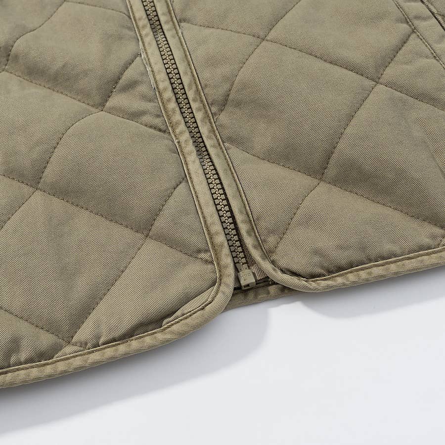 Fashion casual diamond-shaped round-neck coat