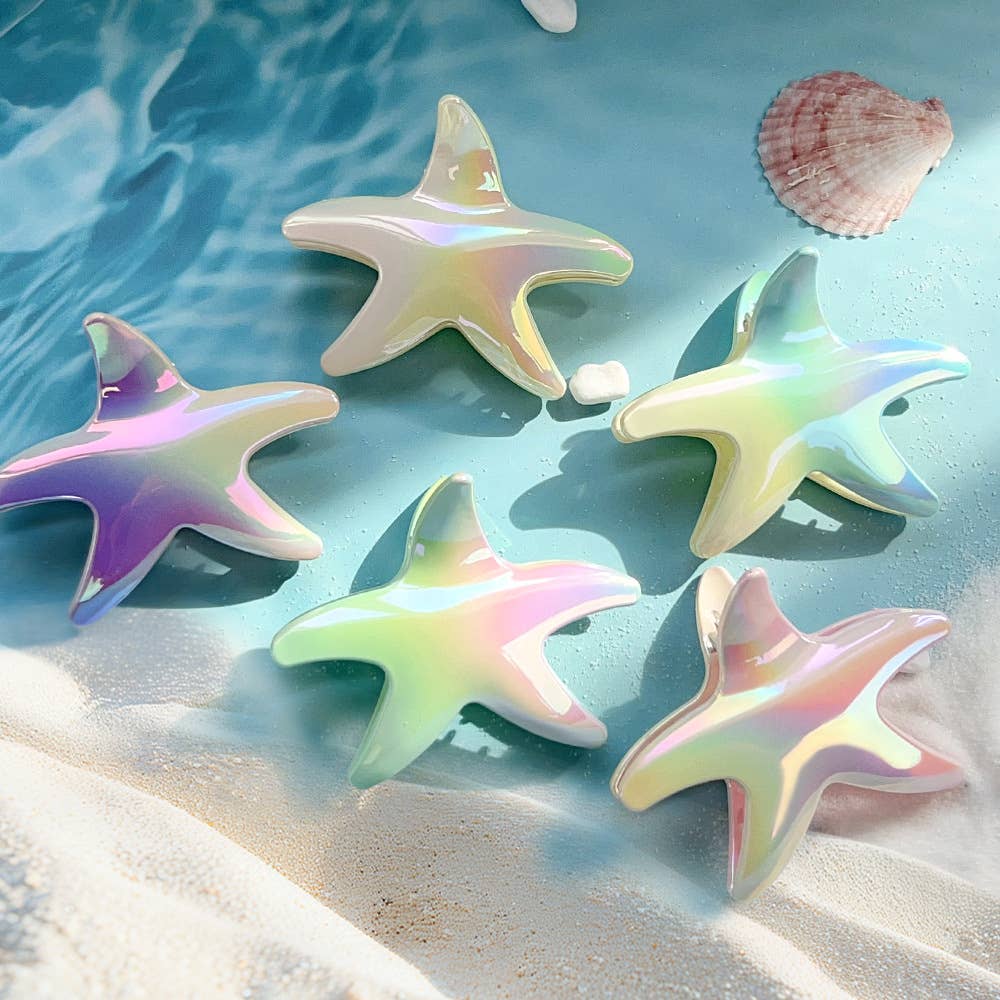 Starfish gradient color electroplated hairpins