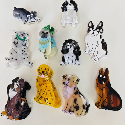 Cartoon Corgi Hair Claw Clip, Acetate Material_CWAHA6433