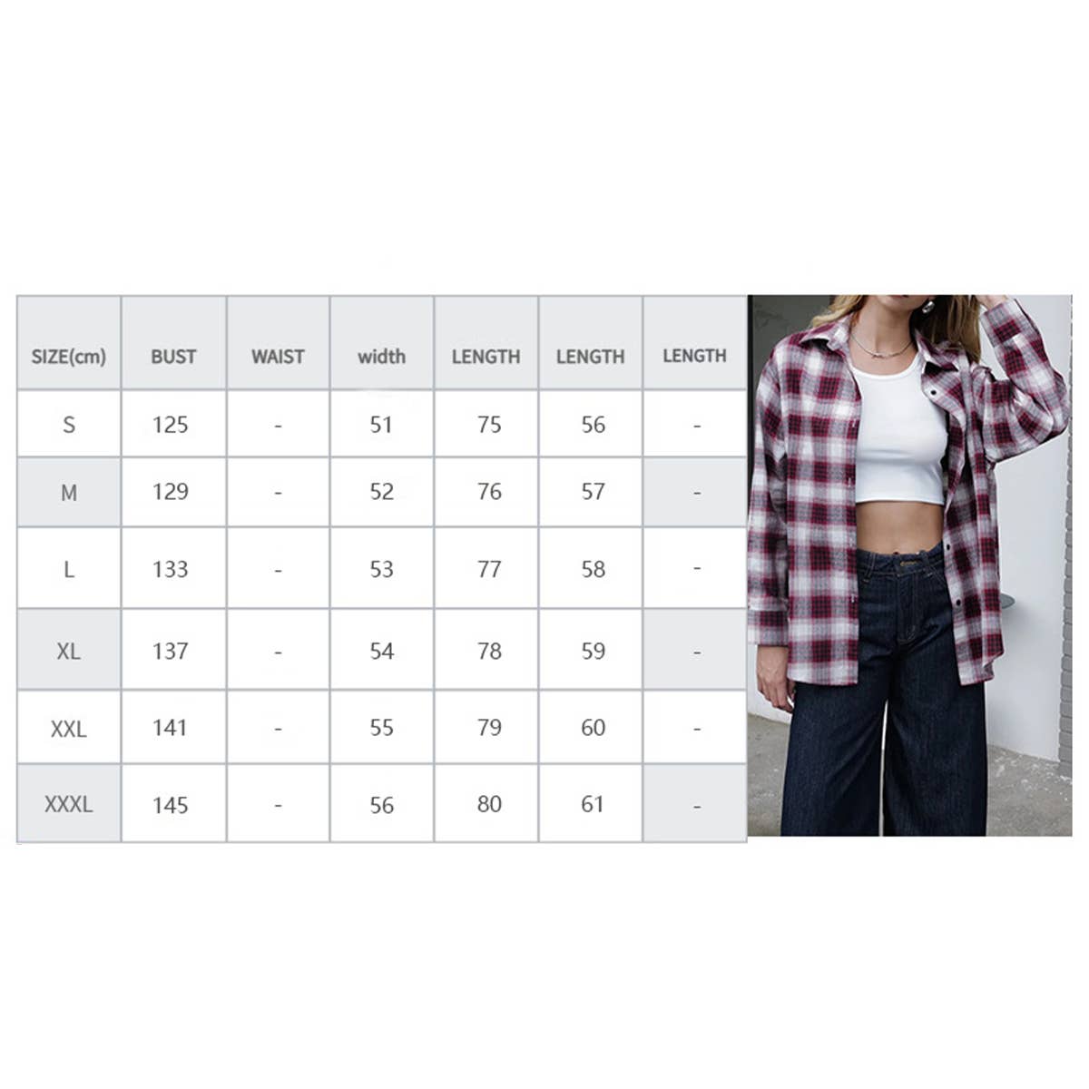 FASHION PERSONALITY PLAID BAGGY LAPEL SHIRT