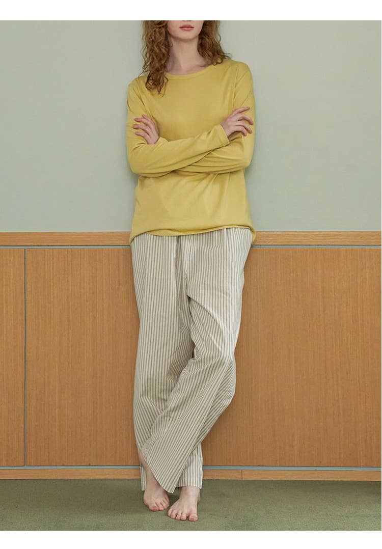 Lazy style pure cotton home wear and pajamas set