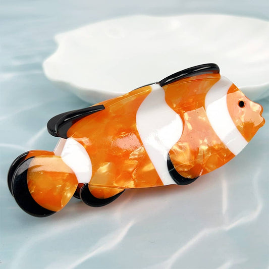 Marine grab cartoon octopus acetate hairpin