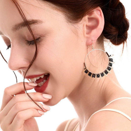 BOHEMIAN NICHE VINTAGE CIRCLE BEADED EARRINGS_CWAJE1659