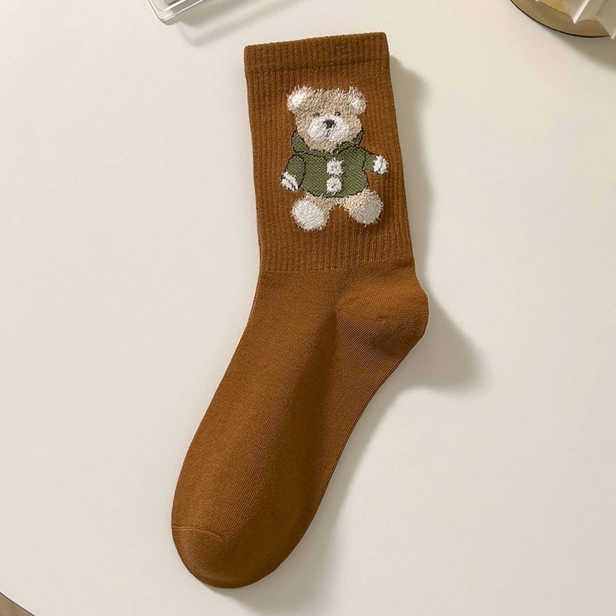 CUTE CARTOON BEAR WOMEN'S MID-LENGTH SOCKS