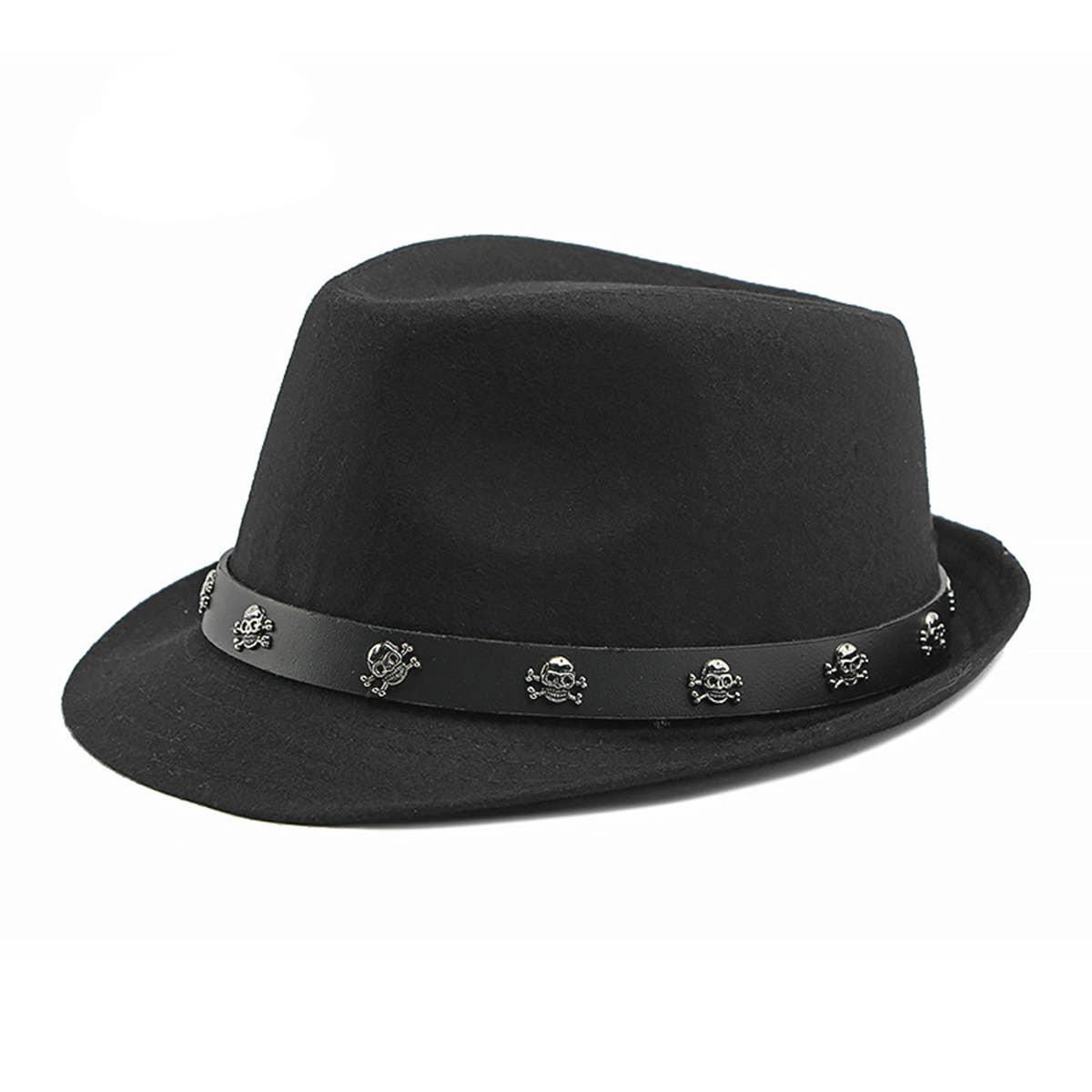 NEW AUTUMN HIP-HOP SKULL RIVET BELT JAZZ HAT_CWAH1912