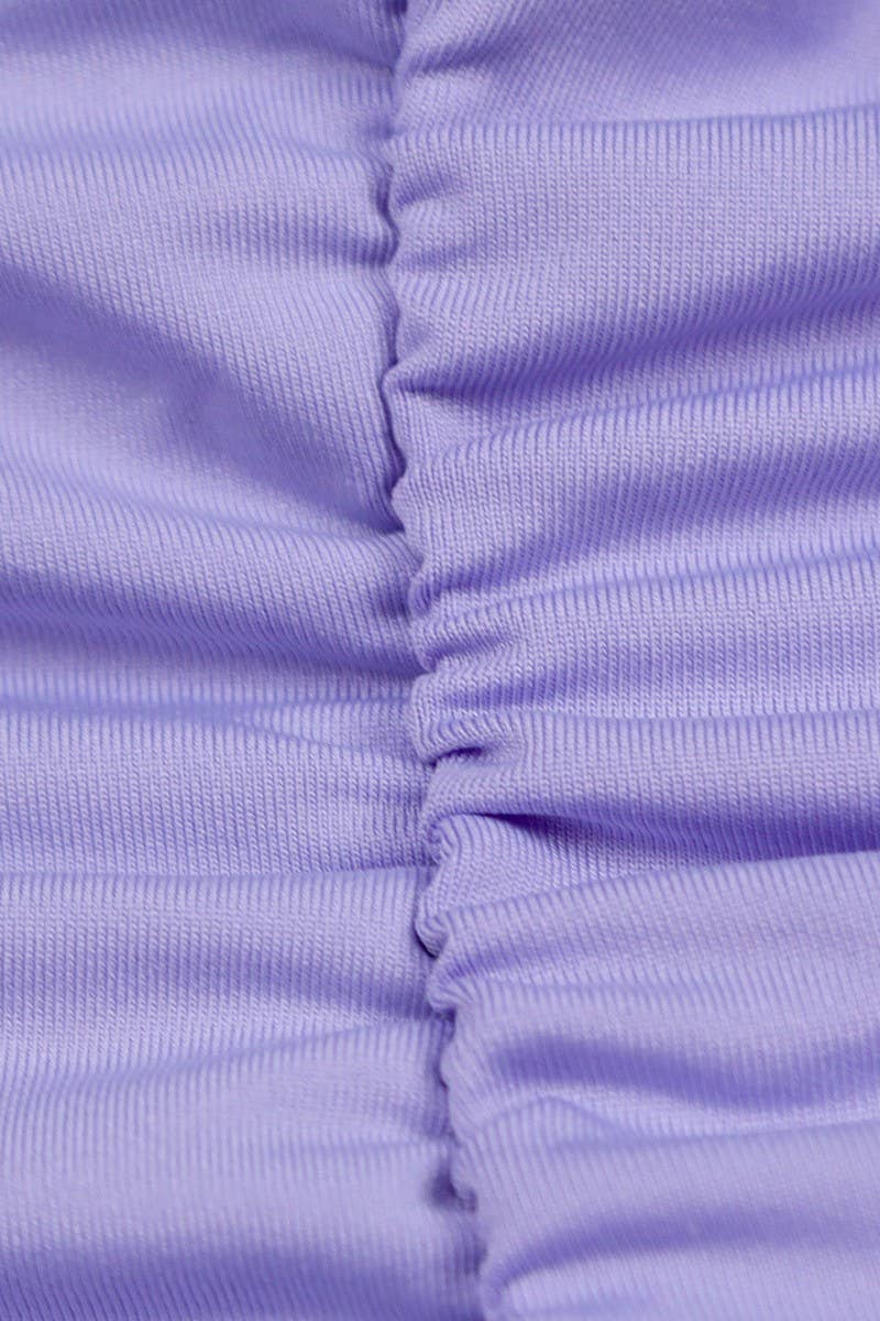 CWDHL01128_CROSS HALTER RUCHED SEXY BODYCON DRESS