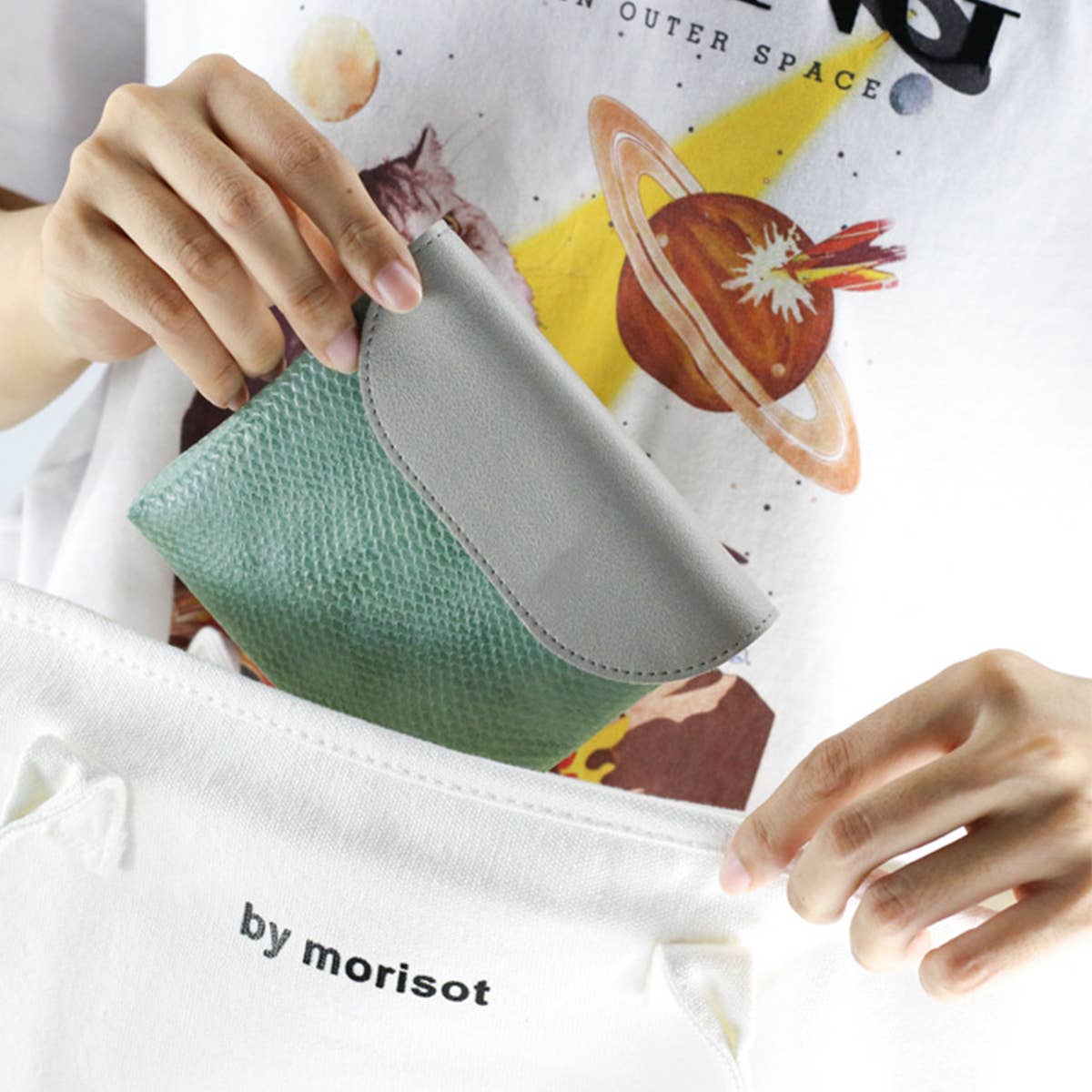 SOLID COLOR PERSONALIZED SNAKE PATTERN WALLET_CWAB1439