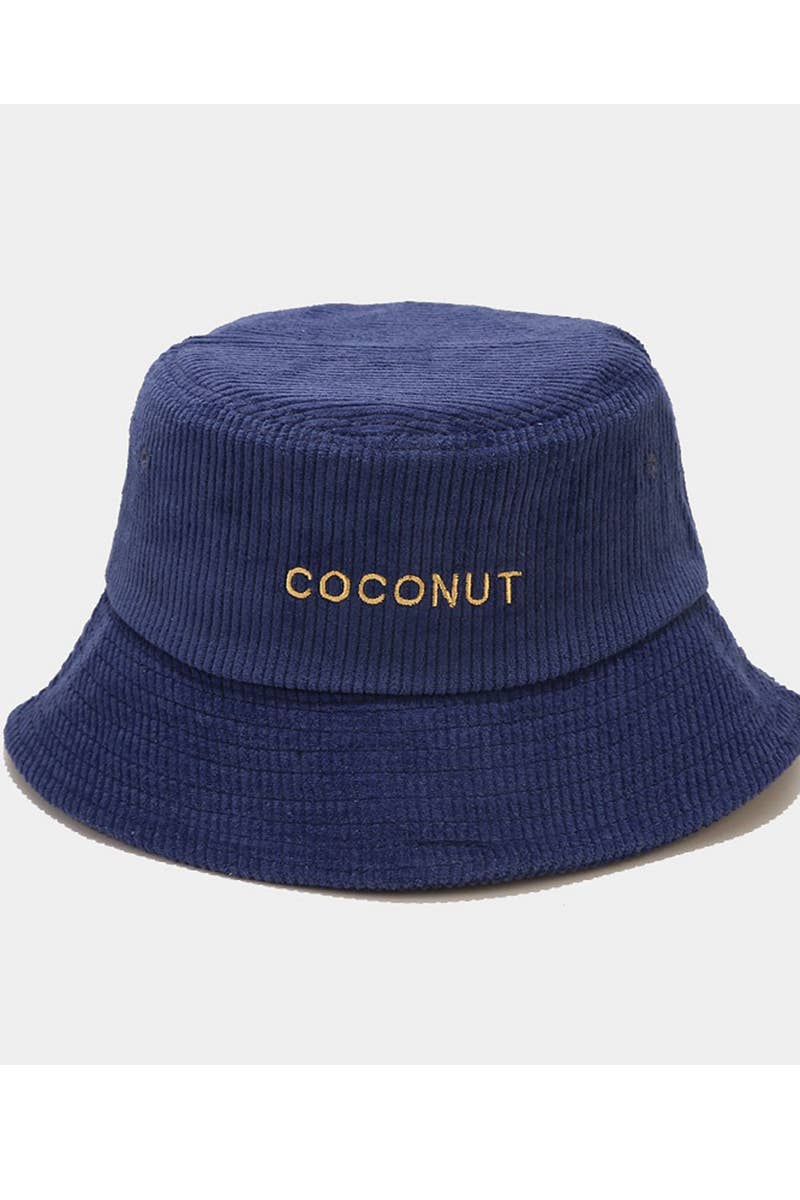 COCONUT LETTERING CASUAL FISHERMAN HAT_CWAH0406