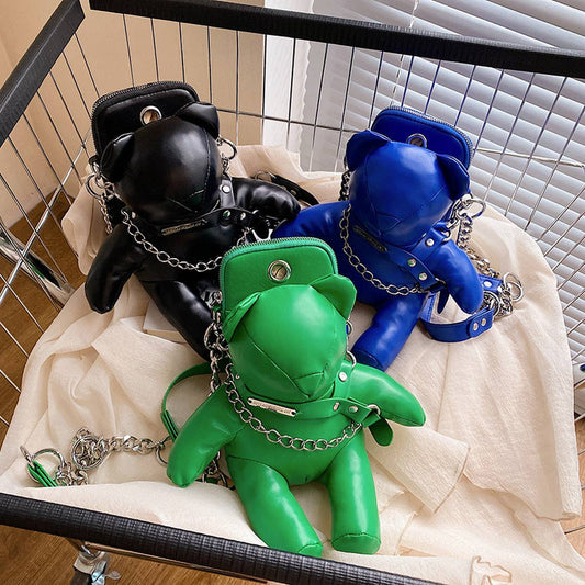 FASHION CUTE BEAR ONE-SHOULDER CHAIN BAG_CWAB0988