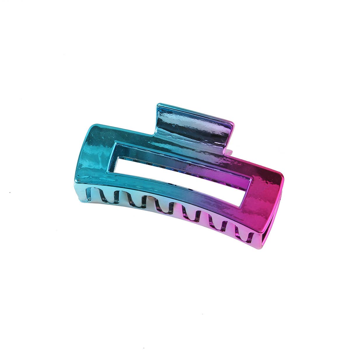 Blue Purple Gradient Electroplated Hair Claw Clips_CWAHA1054