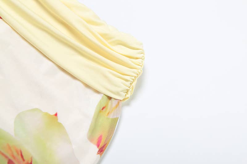 Sexy Halter Cowl Backless Top and Skirt Set