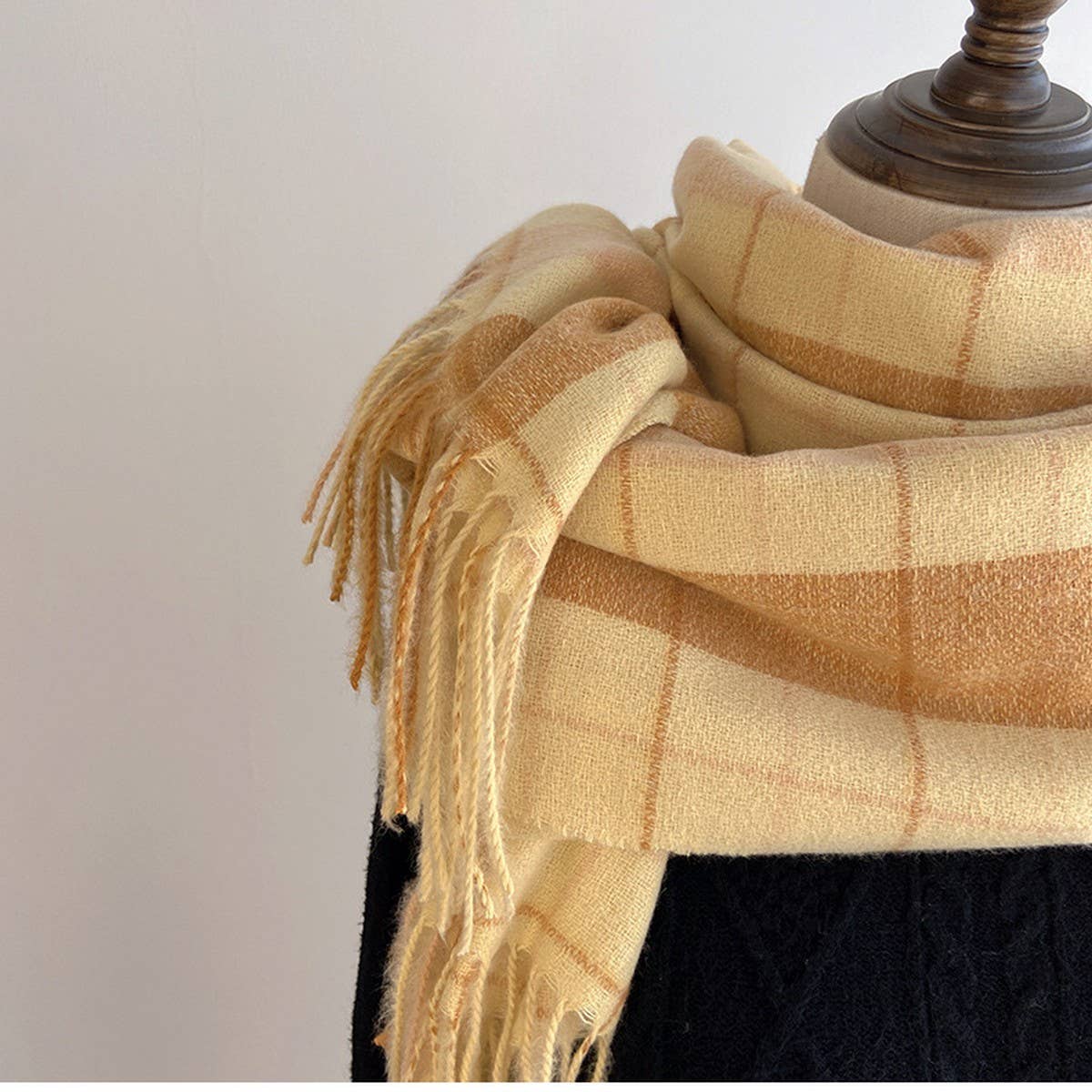 Plaid Scarf Shawl ??Classic Tartan Winter Wrap_CWASC1455