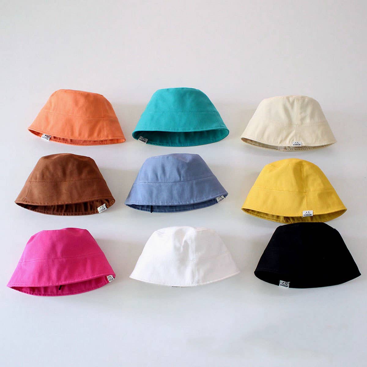 CANDY COLOR CHILDREN'S SOLID COLOR BUCKET HAT_CWAH2861