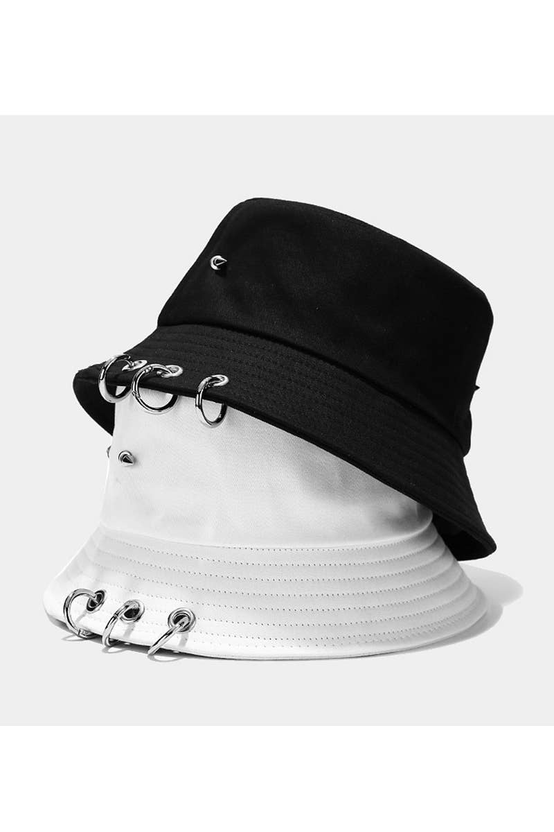 CLIP DETAILED CASUAL BUCKET HAT_CWAH0411