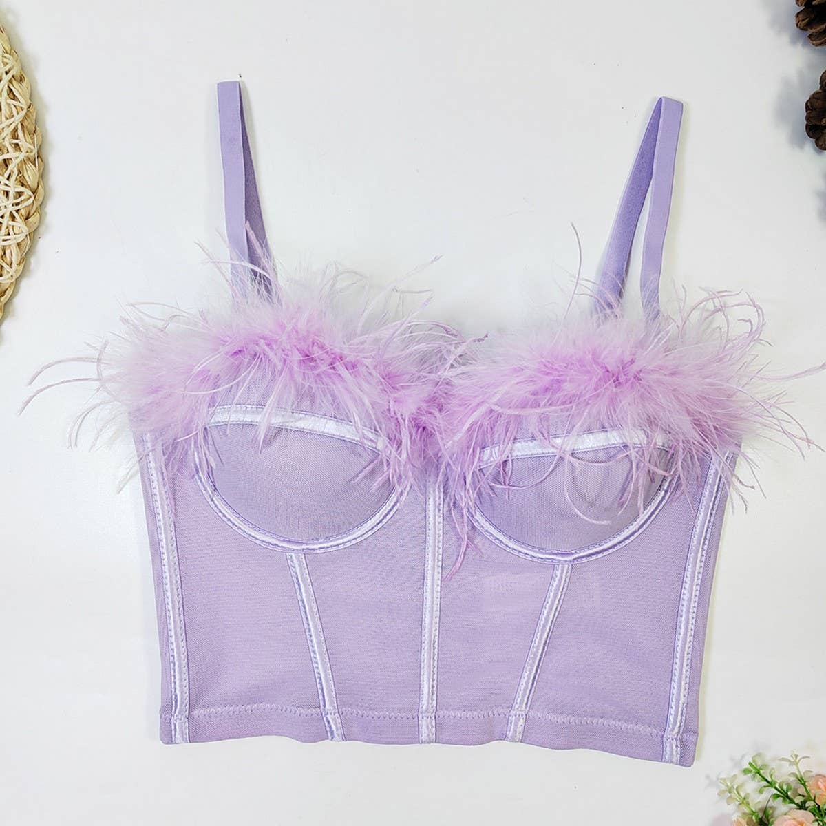 SWEET FEATHERED COMFORT HERRINGBONE CORSET