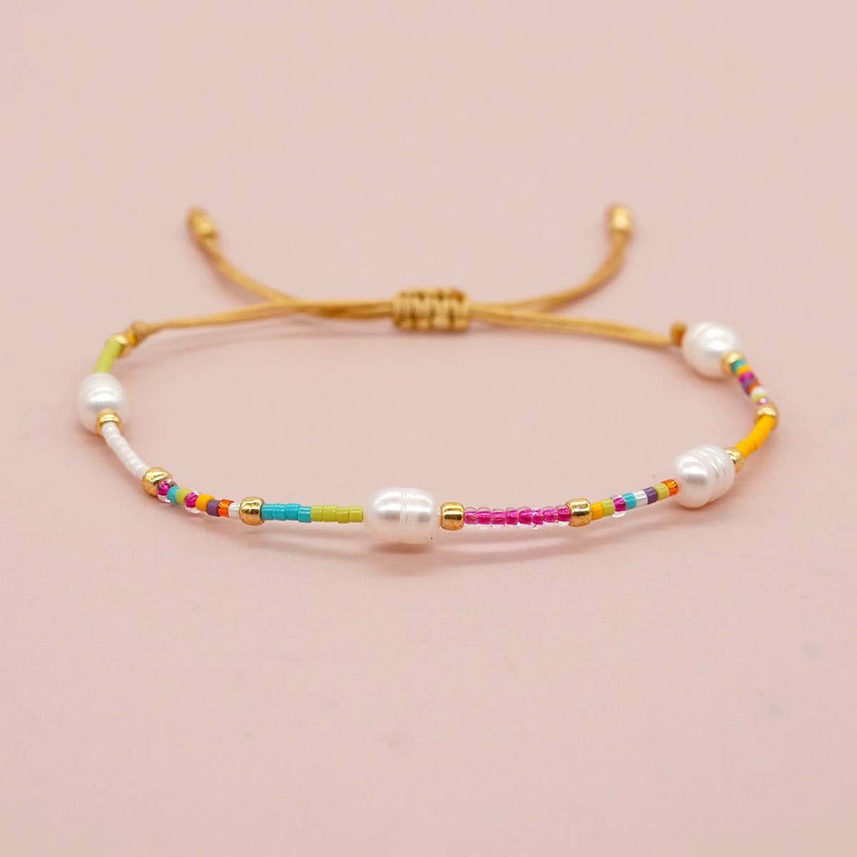 PEARL BRACELET COLORFUL RICE BEAD BRACELET_CWMM3809