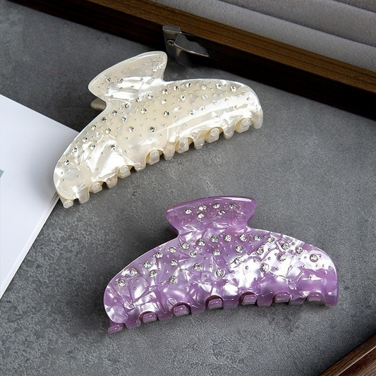 Pink Rhinestone Hair Claw,Elegant INS Luxury Clip_CWAHA2635