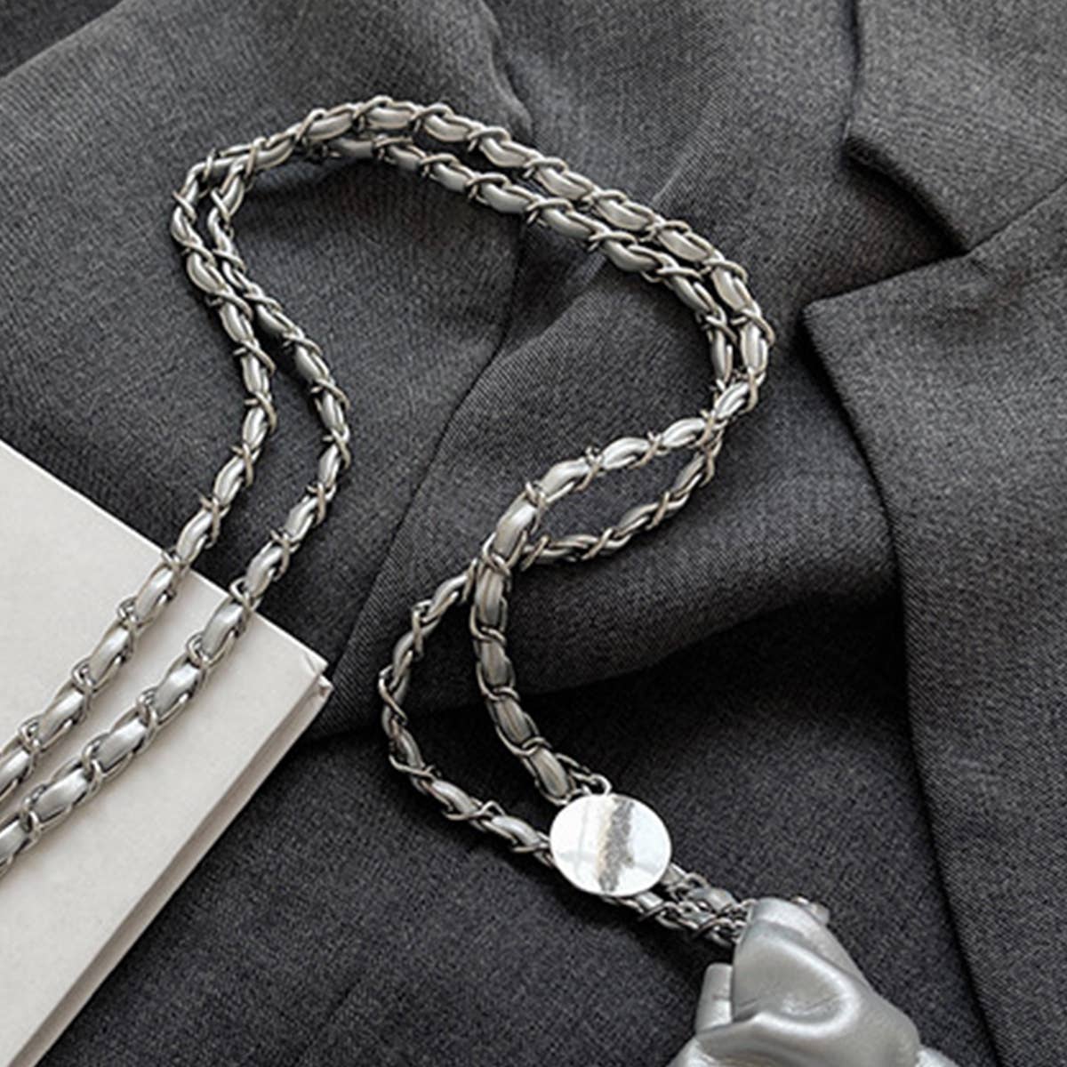 WOMEN BOW BUCKET BAG SHOULDER BAG_CWAB1562