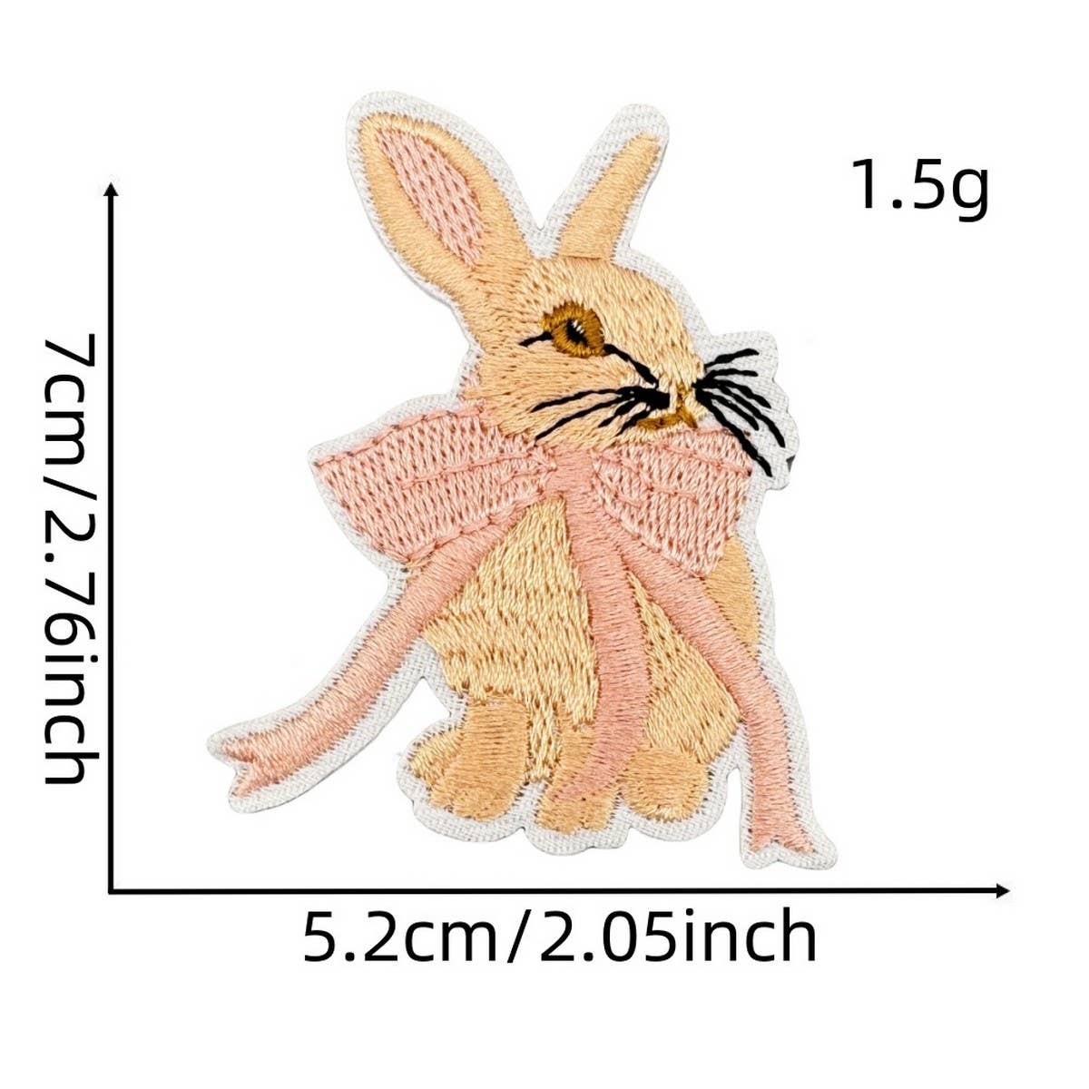 CUTE SOLID COLOR CARTOON BOW EMBROIDERED PATCH