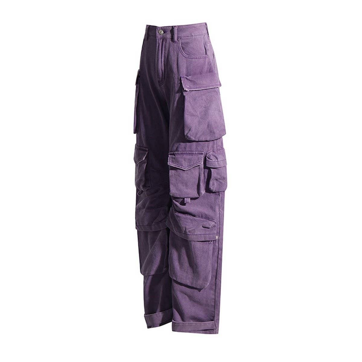 MULTI POCKET LOOSE CARGO PANTS JEANS