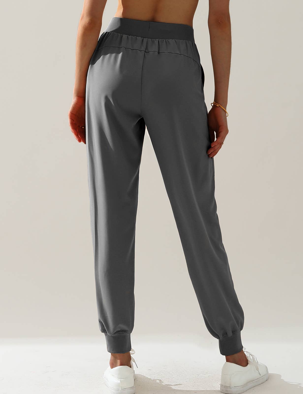 CWBLP423_Elastic Band Waist With Side Pocket Pants