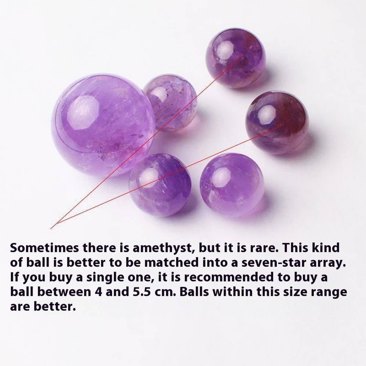 Natural Amethyst Crystal Ball Display