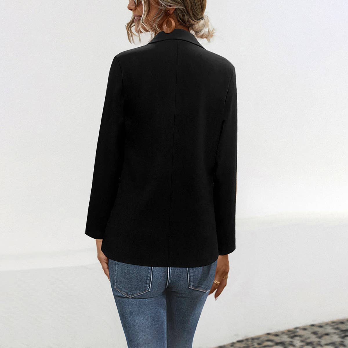 SOLID COLOR SUIT, SINGLE BUTTON JACKET