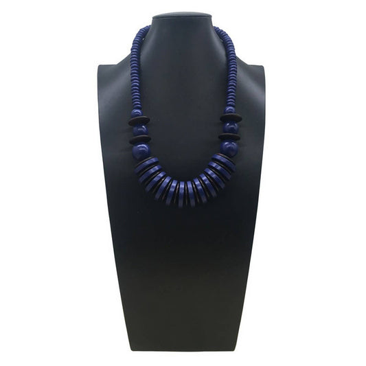 VINTAGE WOODEN BEADS ROUND WOODEN BEADS NECKLACE