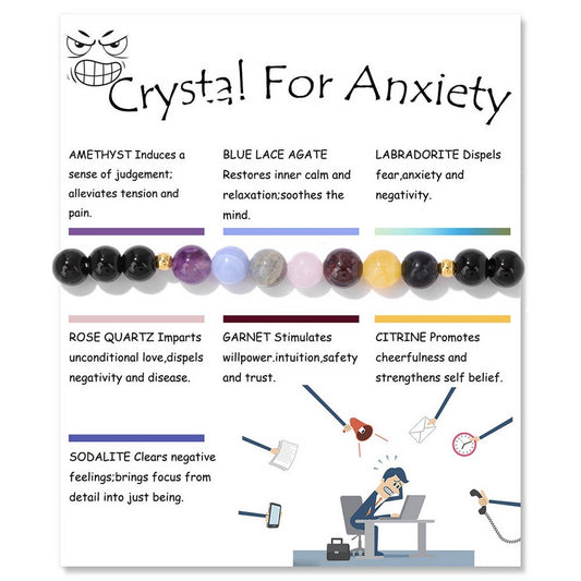 CWAJE4301_HEALING NATURAL STONE COLORFUL ELASTIC BRACELET