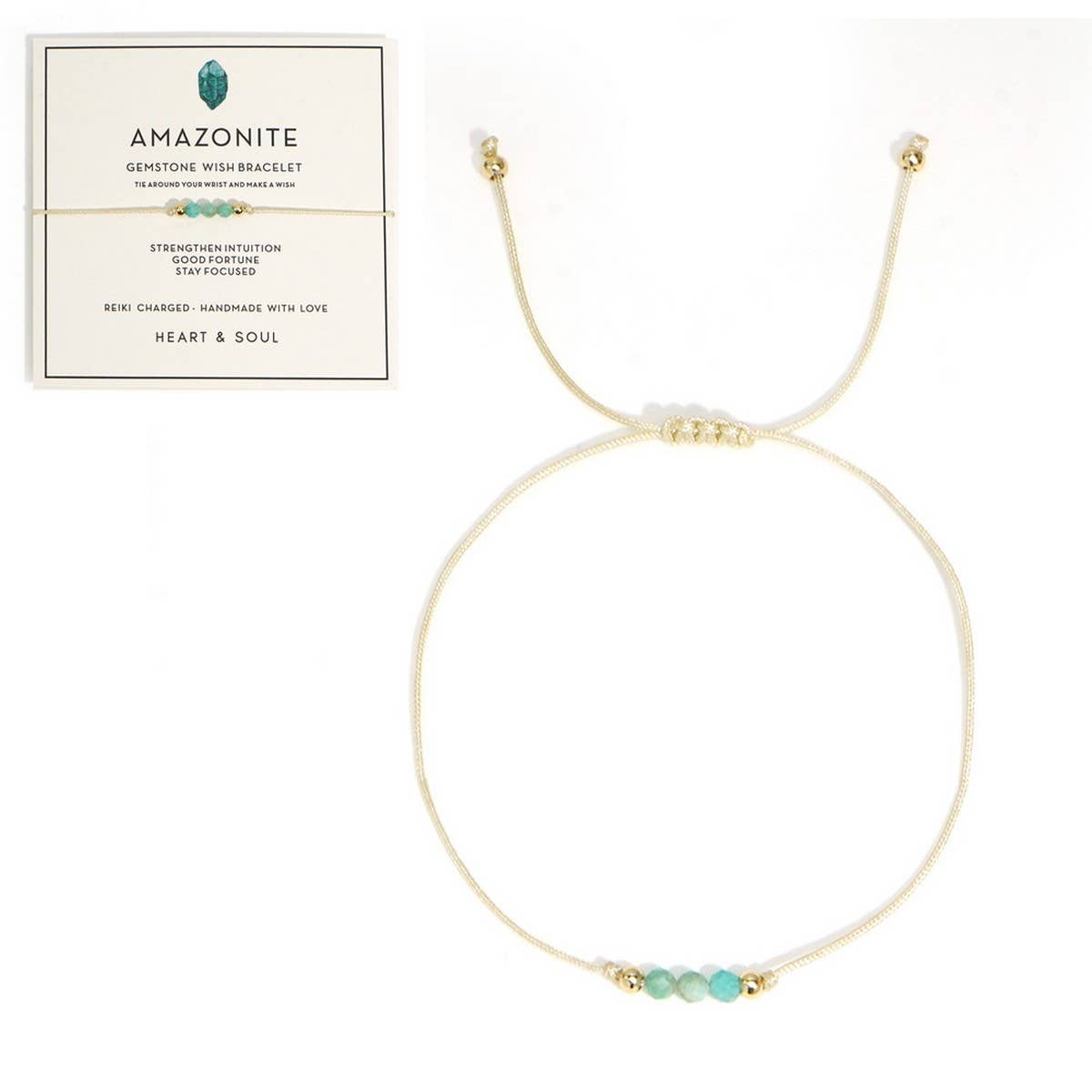 NATURAL STONE COPPER BEADS HANDMADE BEADED BRACELET