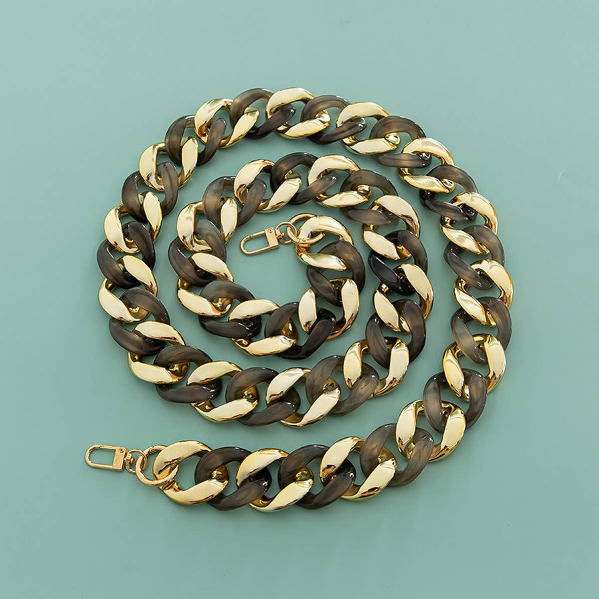 Large Resin Acrylic Bag Chain,Wide Shoulder Strap