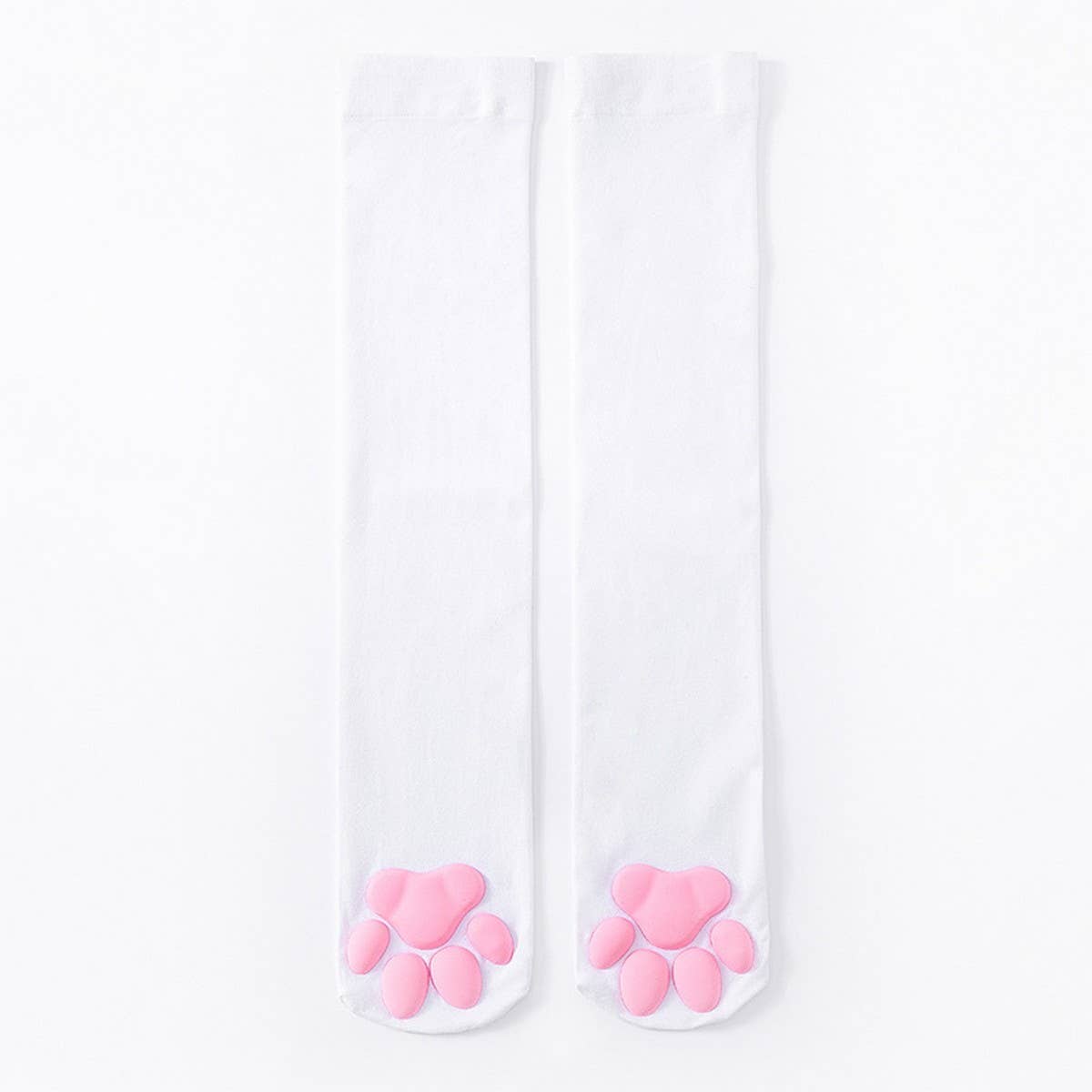 CAT PAW PRINT FAUX KNEE-HIGH SOCKS_CWMS0865