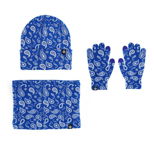 WINTER FASHION COLORFUL PRINT THREE PIECE SUIT