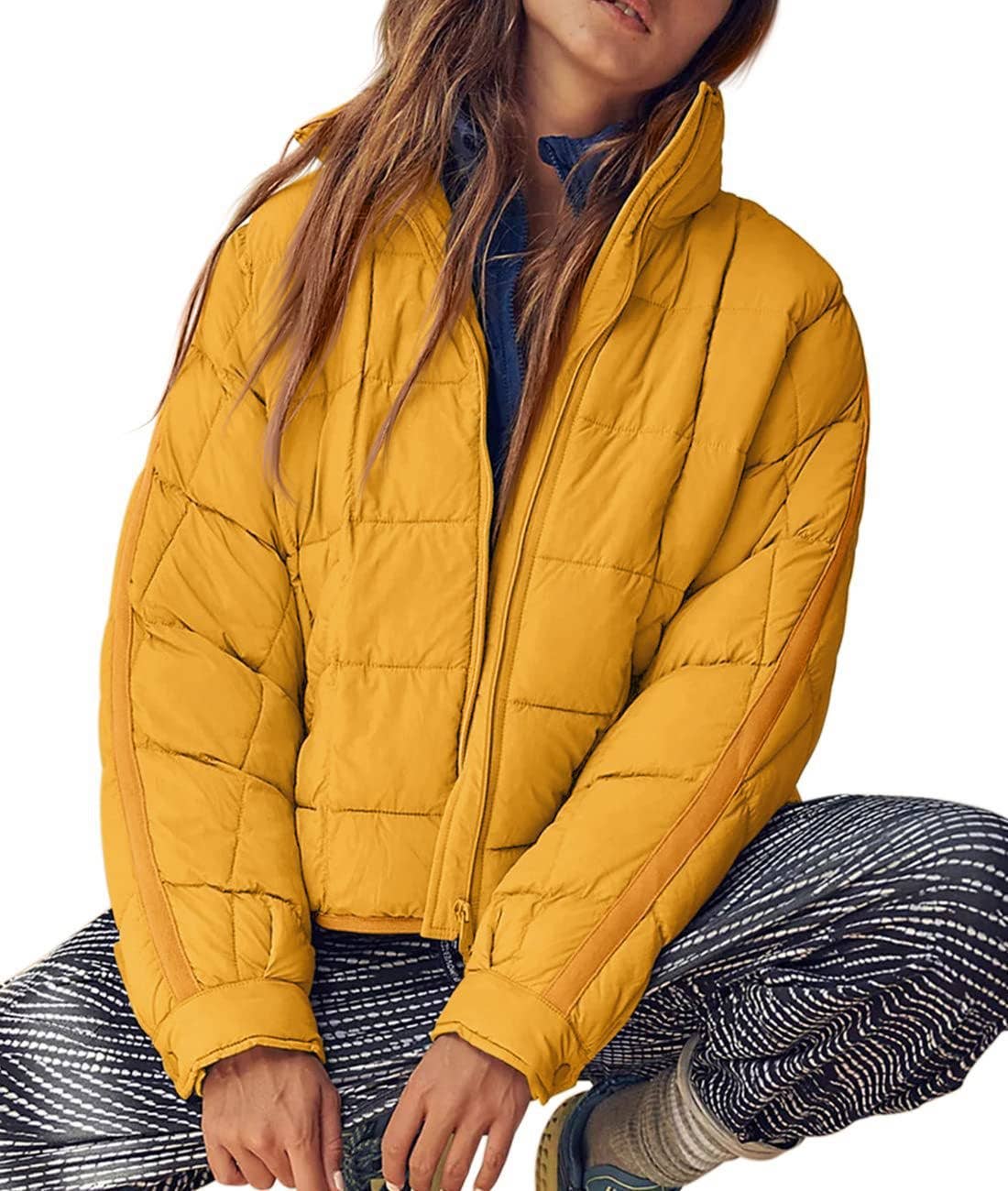 LIGHTWEIGHT ZIPPER COMPRESSIBLE SHORT DOWN JACKET