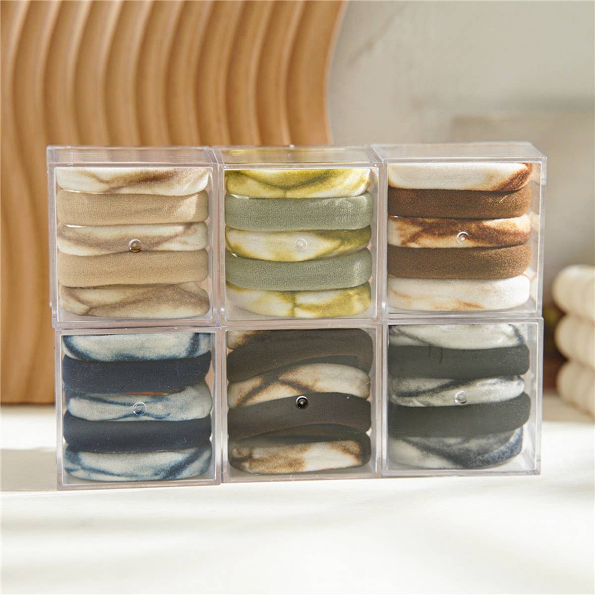 RETRO COLOR TIE-DYE HIGH ELASTIC HAIR TIES_CWAHA1123