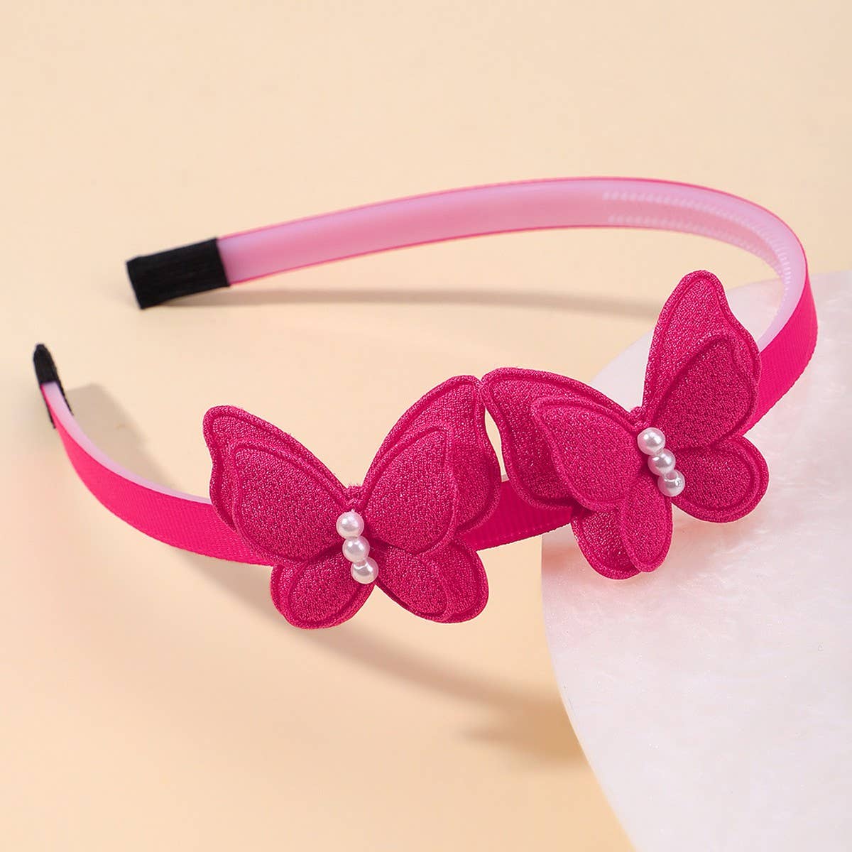 Double-Layer Butterfly Headband ? Candy Colors