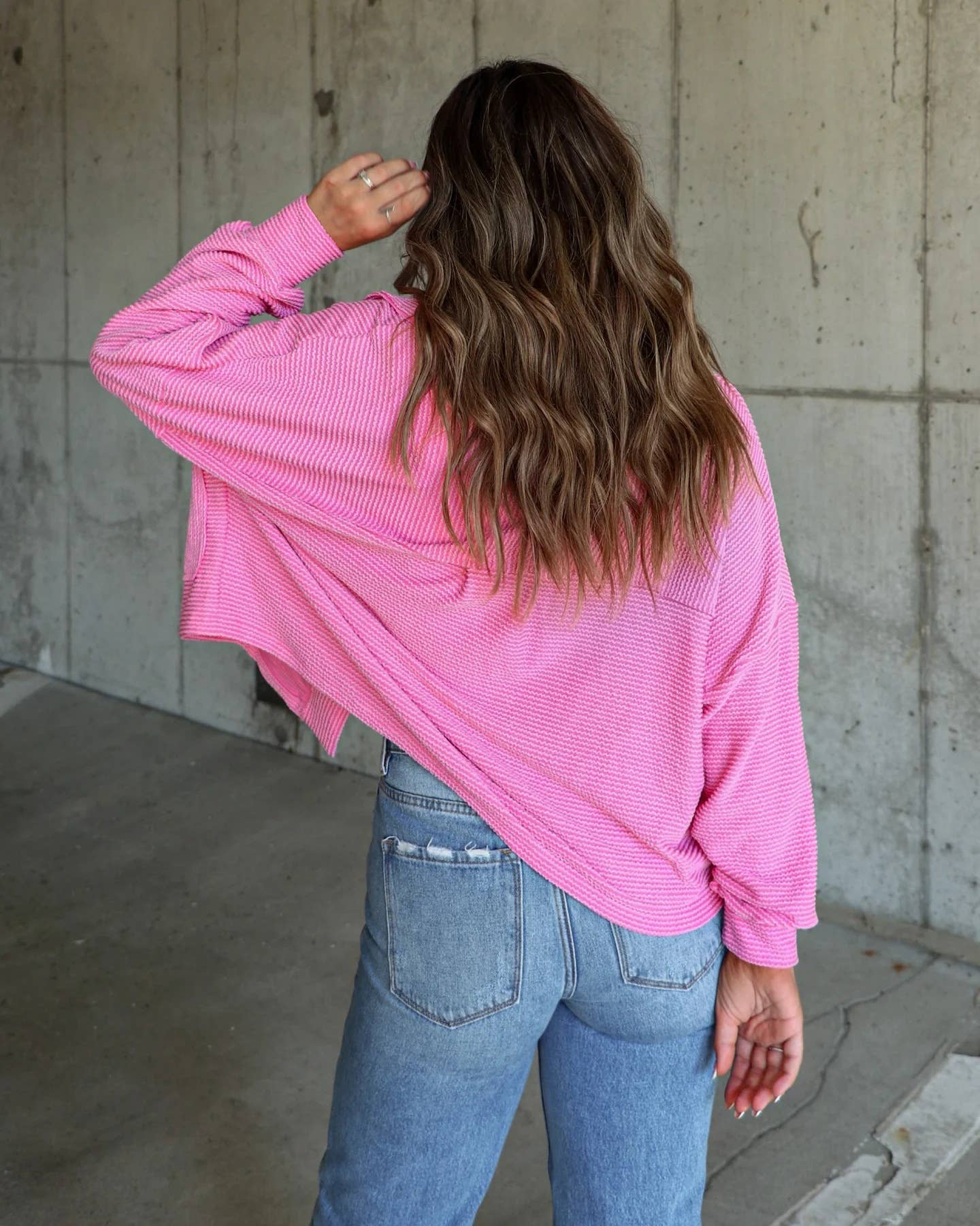 Striped single-breasted long-sleeved jacket