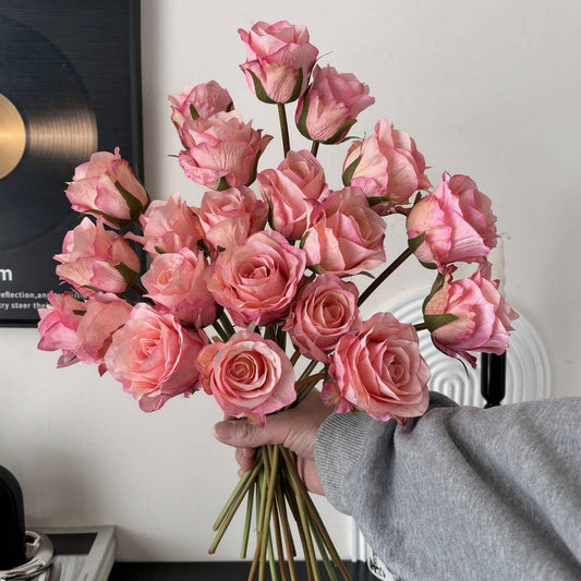 Single Stem Vintage Lychee Rose for Table Decor_CWMM6570