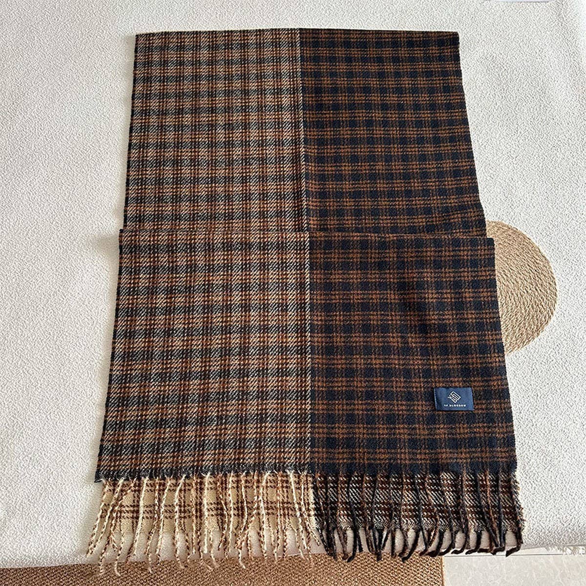 Vintage Plaid Scarf ? Soft Warm Winter Wrap