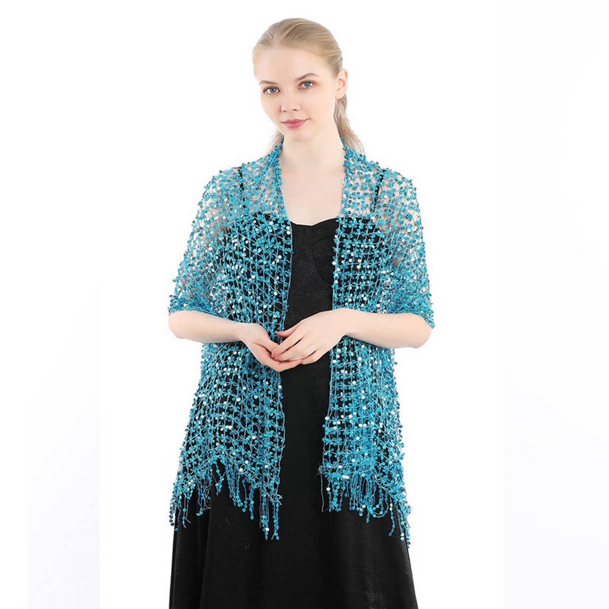 2024 NEW DINNER SEQUIN EMBROIDERY TASSEL SHAWL_CWASC1081