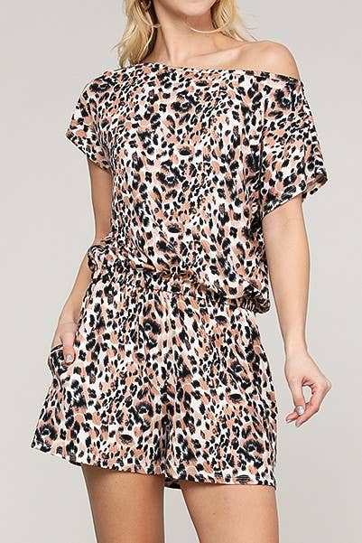 CWDSD10419_OFF SHOULDER ELASTIC WAIST ROMPER